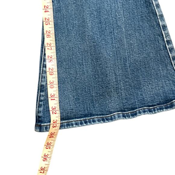 Sandrine Rose x Free People Super Flare Jeans Indigo Size 27 Distressed - Picture 16 of 16